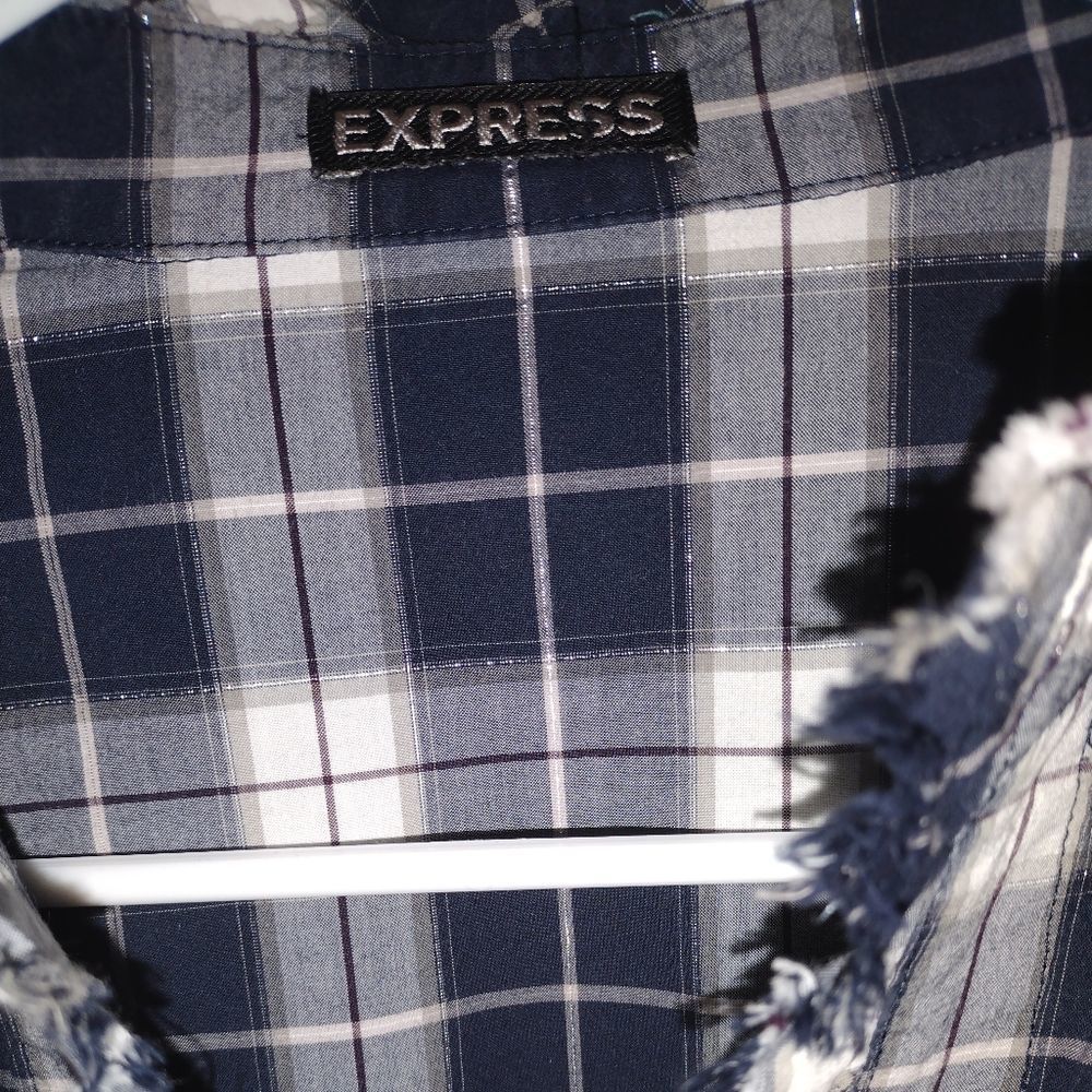 Express Plaid Blouse - Picture 3 of 4